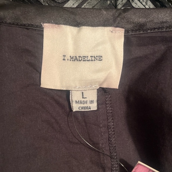 I. MADELINE WOMENS size Large Black Ribbon skirt streetwear whimsigoth - Picture 3 of 7